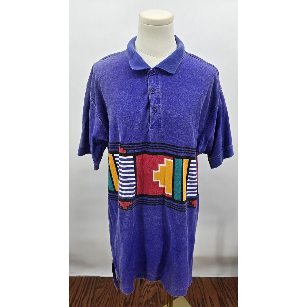Roper Vintage Retro Southwestern Polo Shirt‎ Ranchwear